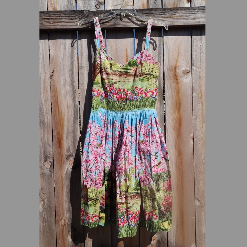 Bernie Dexter Georgia Dress in Cherry Tree Lane Size M